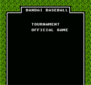 Legends of the Diamond: The Baseball Championship Game - Screenshot - Game Select Image