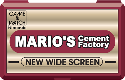 Mario's Cement Factory (New Wide Screen) - Fanart - Cart - Front