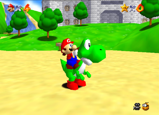 Mario 64 and Yoshi