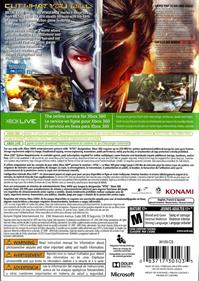 Metal Gear Rising: Revengeance - Box - Back Image