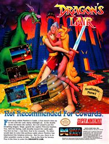 Dragon's Lair - Advertisement Flyer - Front Image