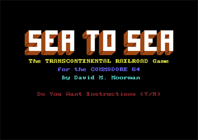 Sea to Sea: The Transcontinental Railroad Game - Screenshot - Game Title Image