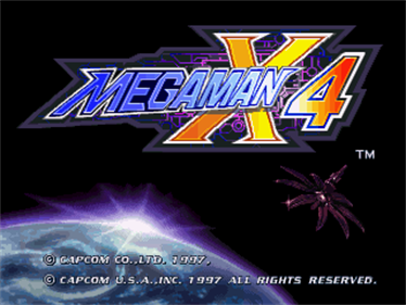 Mega Man X4 - Screenshot - Game Title Image