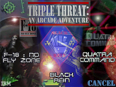 Triple Threat: An Arcade Adventure - Screenshot - Game Title Image