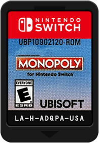 MONOPOLY for Nintendo Switch - Cart - Front Image