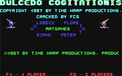 Dulcedo Cogitationis - Screenshot - Game Title Image