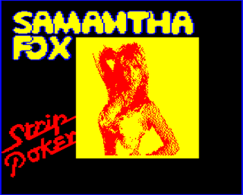 Samantha Fox Strip Poker - Screenshot - Game Title Image