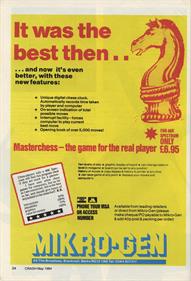 Masterchess - Advertisement Flyer - Front Image