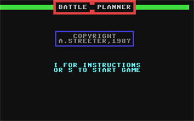Battle Planner - Screenshot - Game Title Image