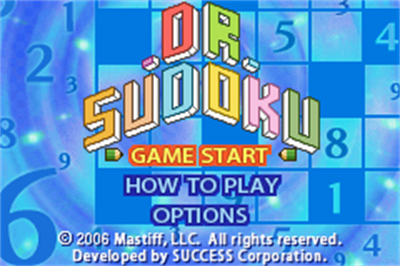 Dr. Sudoku - Screenshot - Game Title Image