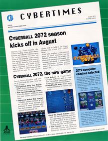 Cyberball - Advertisement Flyer - Front Image