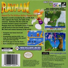 Rayman - Box - Back Image