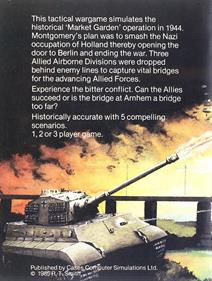 Arnhem: The 'Market Garden' Operation - Box - Back Image