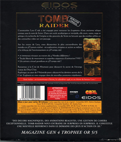 Tomb Raider II: Golden Mask - Box - Back Image