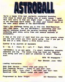 Astroball - Box - Back Image