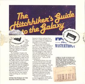 The Hitchhiker's Guide to the Galaxy - Box - Back Image