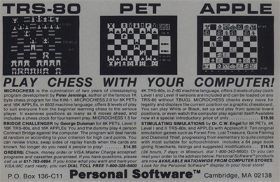 Microchess 2.0 - Advertisement Flyer - Front Image