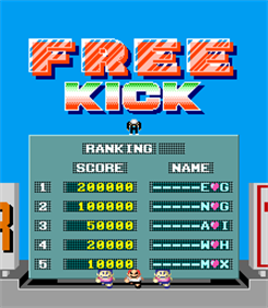 Free Kick - Screenshot - High Scores Image