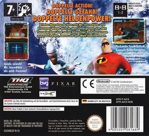 The Incredibles: Rise of the Underminer - Box - Back Image