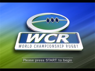 WCR: World Championship Rugby - Screenshot - Game Title Image