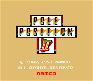 Pole Position II - Screenshot - Game Title Image