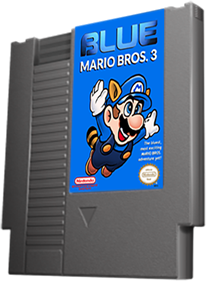 Blue Mario Bros. 3 - Cart - 3D Image