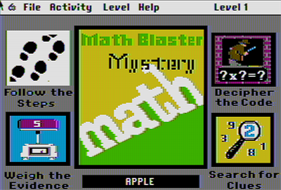 Math Blaster Mystery - Screenshot - Game Select Image