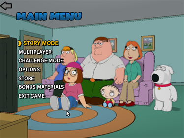 Family Guy: Back to the Multiverse - Screenshot - Game Select Image