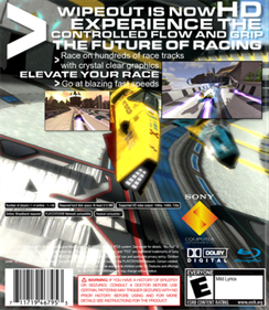 WipEout HD - Fanart - Box - Back Image