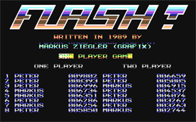 Flash! - Screenshot - Game Title Image