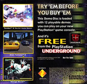 PlayStation Demo Disc: Shock Your System! - Box - Back Image