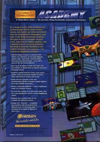 Wing Commander Academy: The Custom Mission Simulator - Box - Back Image