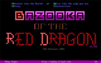 Bazooka of the Red Dragon - Screenshot - Game Title Image