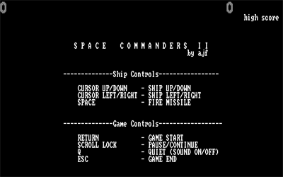 Space Commanders II - Screenshot - Game Title Image