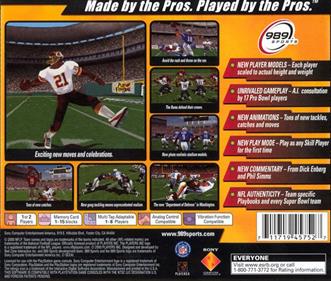 NFL GameDay 2001 - Box - Back Image