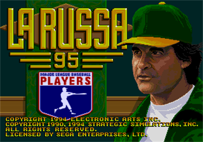 La Russa Baseball 95 - Screenshot - Game Title Image