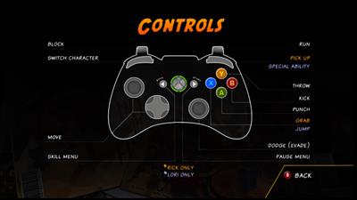 Unbound Saga - Arcade - Controls Information Image