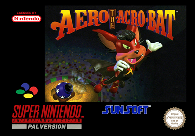 Aero the Acro-Bat - Box - Front Image