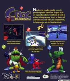 Croc: Legend of the Gobbos - Box - Back Image