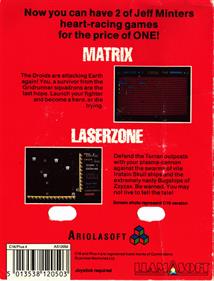 Matrix and Laserzone - Box - Back Image