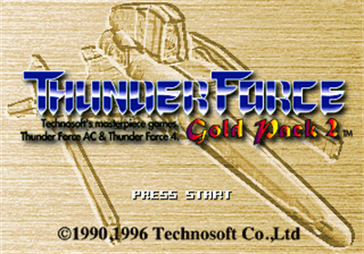 Thunder Force: Gold Pack 2 - Screenshot - Game Title Image