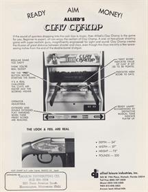 Clay Champ - Advertisement Flyer - Back Image