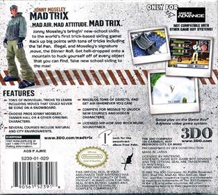 Jonny Moseley: Mad Trix - Box - Back Image