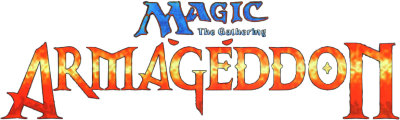 Magic the Gathering: Armageddon - Clear Logo Image