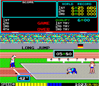 Track & Field - Screenshot - Game Over Image