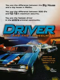 Driver: You Are the Wheelman - Advertisement Flyer - Back Image