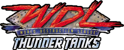 WDL: World Destruction League: Thunder Tanks - Clear Logo Image