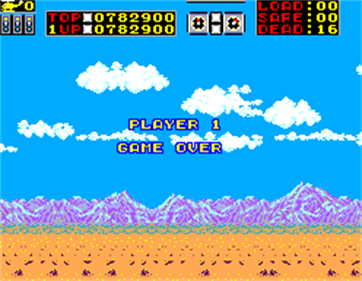 Choplifter - Screenshot - Game Over Image