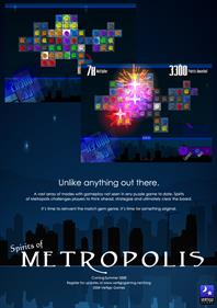 Spirits of Metropolis - Advertisement Flyer - Front Image