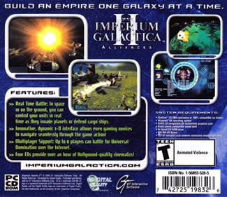 Imperium Galactica II: Alliances - Box - Back Image